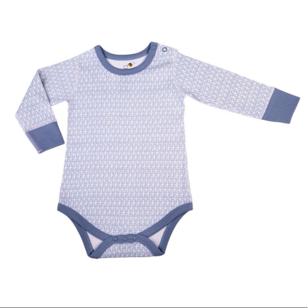 100% Organic Cotton Long Sleeve Bodysuits -Graphic